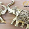 Majestic Elephant Wall Hanging Pair - Handcrafted Elegance for Your Home - Image 2