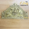 Divine Prosperity: Elegant 12-Inch Gajalakshmi Wall Hanging