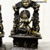 Exquisite Brass Ganesh Lakshmi Statues: Divine Duo for Elegant Spaces - Image 3