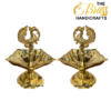 Small Brass Annam Peacock 5 Face Diya (Panchmukhi Deepam)  – Traditional Indian Brass Oil Lamp