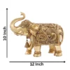 Brass Maharaja Elephant 10 Inches - Image 4
