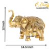 Brass Elephant 12 Inches (Maharaja) - Image 4