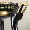 Decorative Traditional Indian Bowl with 3 Ducks Design Brass Urli with Ghungroo | Handcrafted Home Décor for Living Room & Entryway by TBH