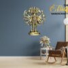 Brass Panchmukhi Hanuman Wall Hanging Statue, Five face Lord Hanuman Idol,Anjaneya Sankatmochan Bhagwan,Panchamukhi Hanuman Murti Gift - Image 4