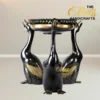 Decorative Traditional Indian Bowl with 3 Ducks Design Brass Urli with Ghungroo | Handcrafted Home Décor for Living Room & Entryway by TBH