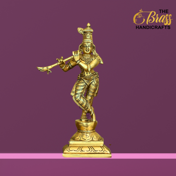 Brass Dashavatar Idol set, 10 incarnations of vishnu dashavatar statues, dashavtar for home decor, temple decor, set of 10 idols, 10" each. - Image 5