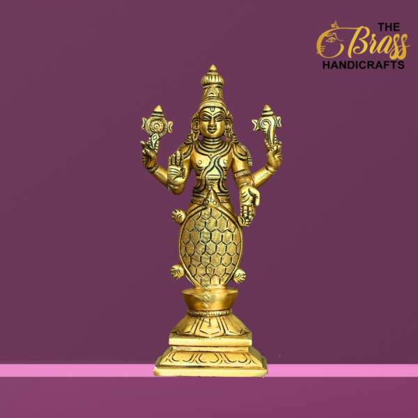 Brass Dashavatar Idol set, 10 incarnations of vishnu dashavatar statues, dashavtar for home decor, temple decor, set of 10 idols, 10" each.