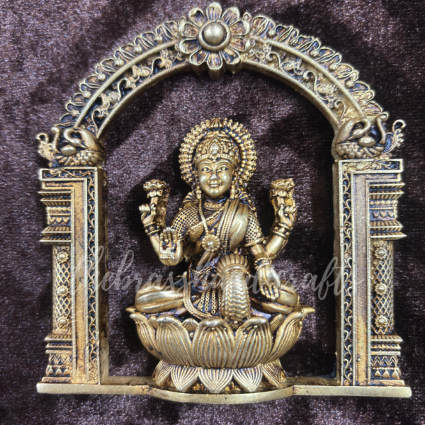 Brass Ashtalakshmi with Frame Wall hanging 4" for puja room decor, home decor, office decor, ashtalakshmi idols, for growth and prosperity