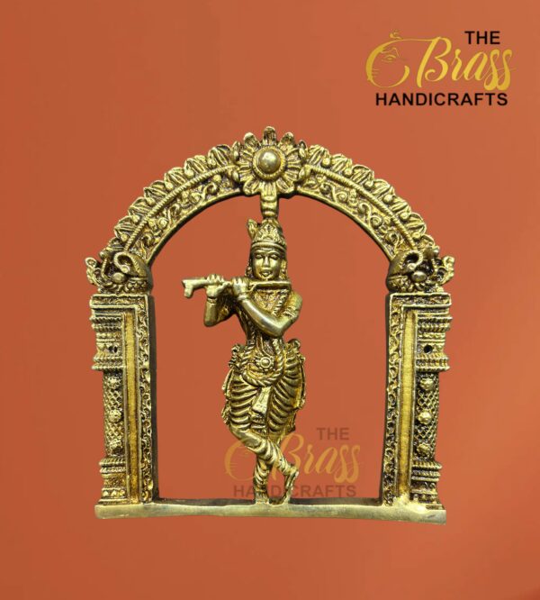 Brass Dashavatar Wall Decor, Vishnu Dashavatar wall hanging with prabhavali, Vishnu Wall art for home decor, temple decor, office decor by TBH - Image 8