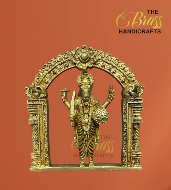 Brass Dashavatar Wall Decor, Vishnu Dashavatar wall hanging with prabhavali, Vishnu Wall art for home decor, temple decor, office decor by TBH - Image 10