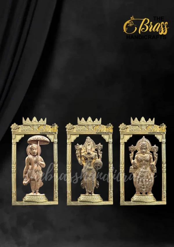 Vishnu Dashavatara Pure Bronze Panchalogam Wall Hangings, Panchaloha Dashavatara for temple decor, home decor, puja decor, rare office decor - Image 6