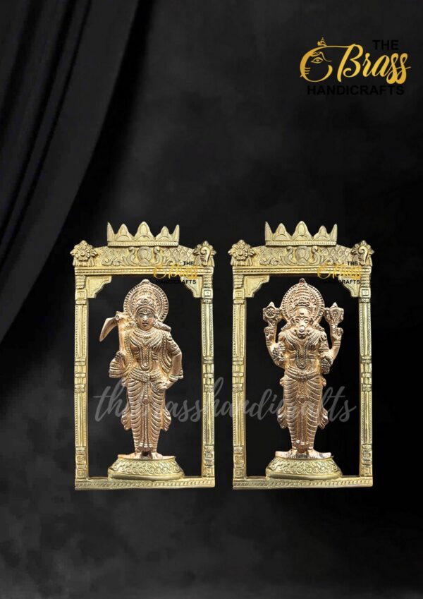 Vishnu Dashavatara Pure Bronze Panchalogam Wall Hangings, Panchaloha Dashavatara for temple decor, home decor, puja decor, rare office decor - Image 4