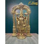 Brass Tirupati Balaji with Frame  thebrasshandicrafts.com