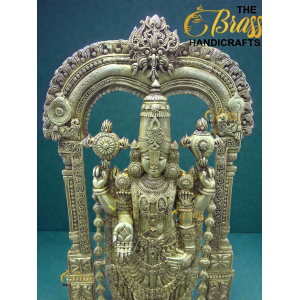 Brass Tirupati Balaji with Frame  thebrasshandicrafts.com