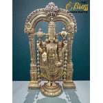 Brass Tirupati Balaji with Frame  thebrasshandicrafts.com
