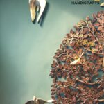 Pure Brass Kalpavriksha Tree of Life Wall Decor with Hanging Birds, Large Brass Wall Art, Indian Tree of Life, Luxury Home Office Restaurant Decor