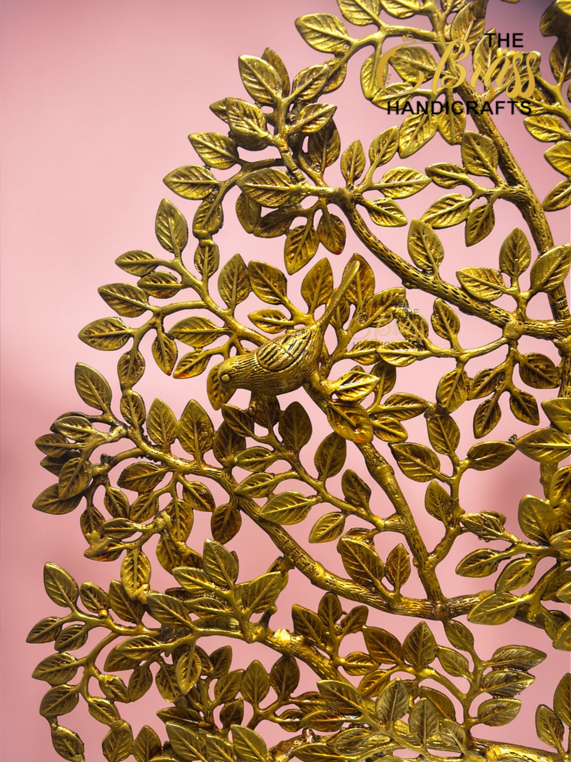 Luxury Brass Kalpavriksha Tree of Life – 30 Inch Statement Tabletop Decor  thebrasshandicrafts.com