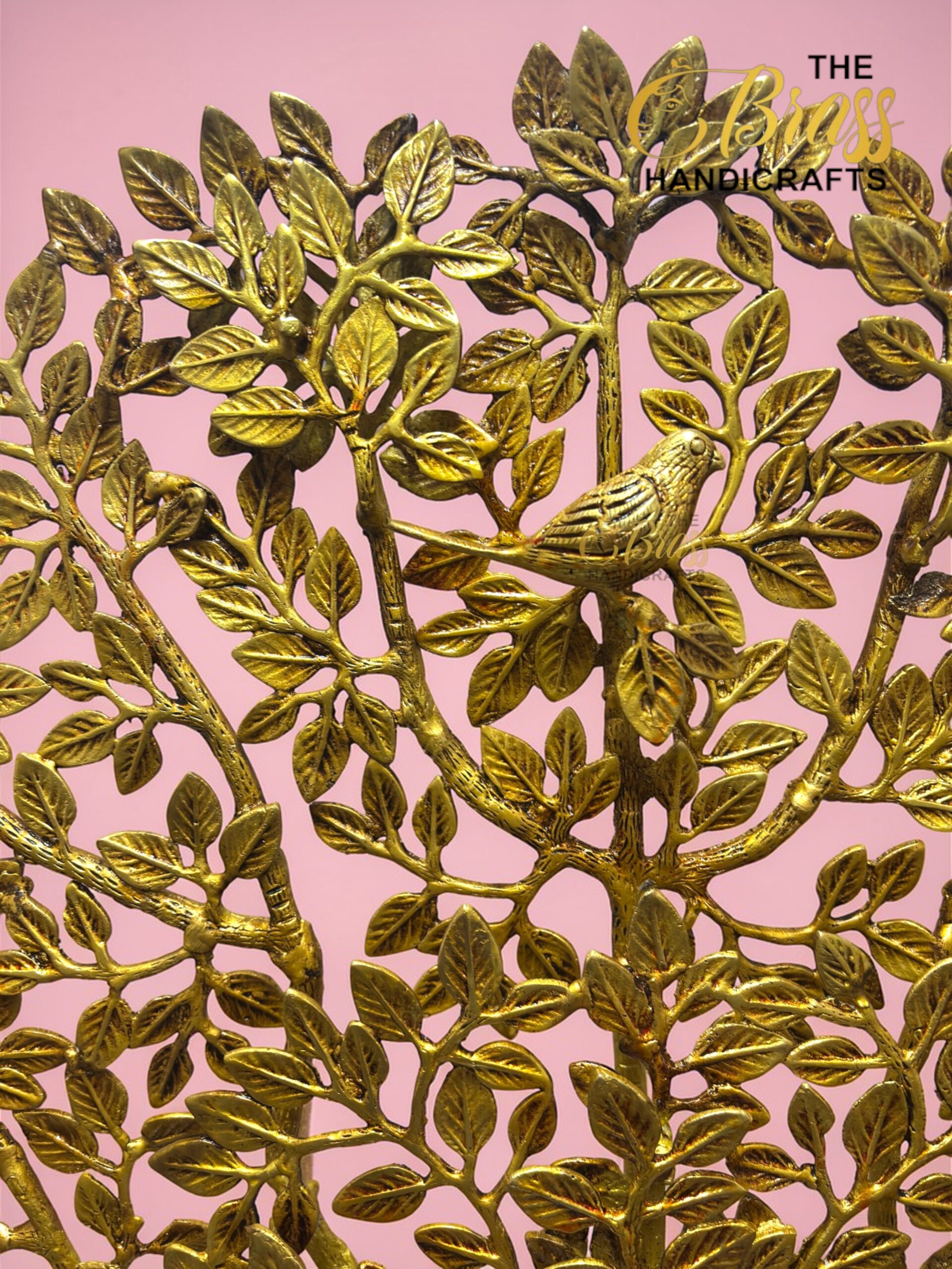 Luxury Brass Kalpavriksha Tree of Life – 30 Inch Statement Tabletop Decor  thebrasshandicrafts.com