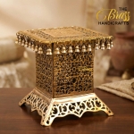 Handcrafted Brass Pedestal Stand | Solid Brass Decorative Pedestal Stool (15 Inches)