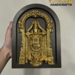 set of 9, wooden frames with brass motifs