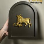 Set of 9 Wooden Frames featuring Brass Motifs