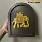 Set of 9 Wooden Frames featuring Brass Motifs