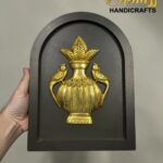 Set of 9 Wooden Frames featuring Brass Motifs