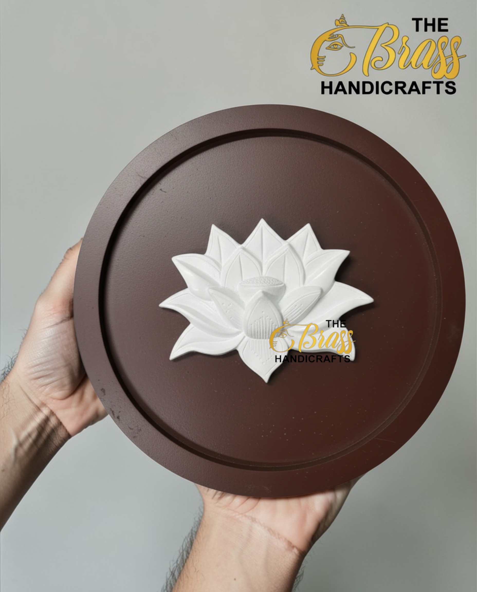 Set of 9 Wooden Frames featuring Brass Motifs