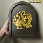 Set of 9 Wooden Frames featuring Brass Motifs