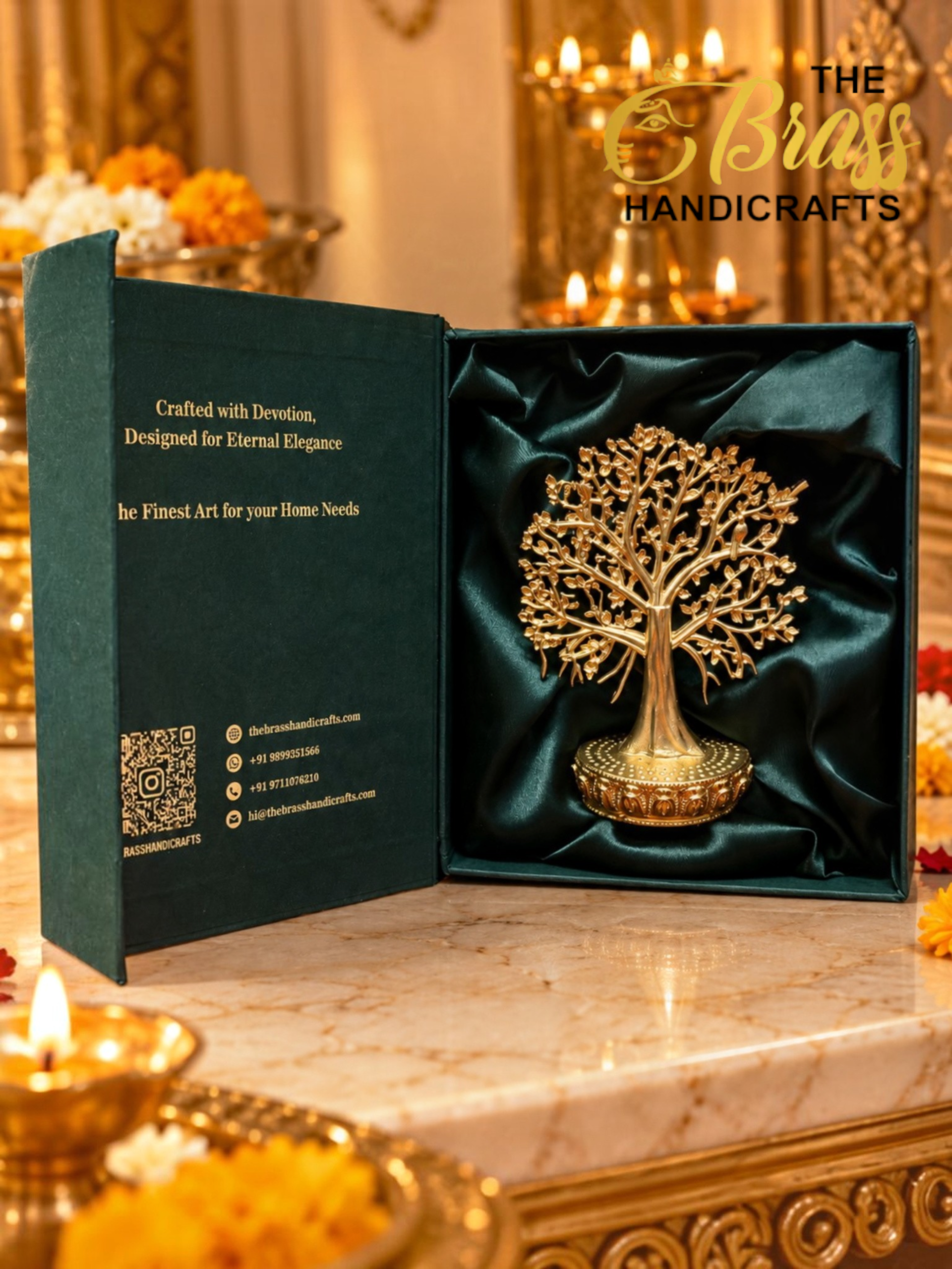 Elegant Brass Tree Gift Box 1 - thebrasshandicrafts.com thebrasshandicrafts.com