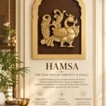 Hamsa Peacock Serenity Poster - thebrasshandicrafts.com thebrasshandicrafts.com