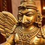 Majestic Golden Garuda Guardian Statue - thebrasshandicrafts.com thebrasshandicrafts.com