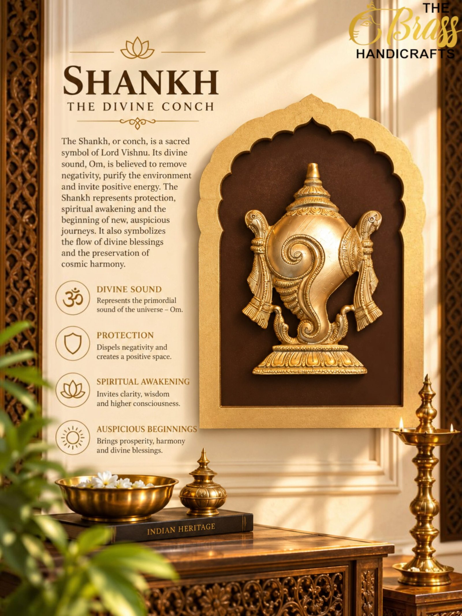 Shankh_ The Divine Conch - thebrasshandicrafts.com thebrasshandicrafts.com